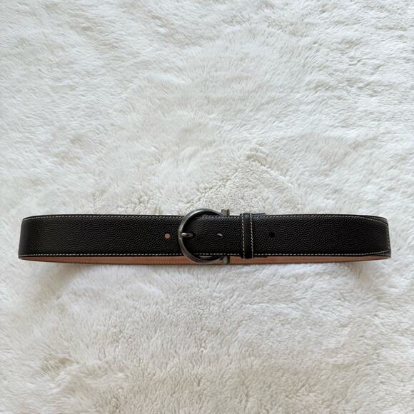 Salvatore Ferragamo stingray genuine leather belt size 40 Authentic Retail 950 - Picture 12 of 12